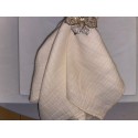 Serviette de table  gaze de coton écrue