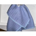 Serviette de table  gaze de coton bleu marine