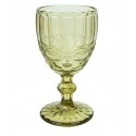 Verre à pied vintage vert