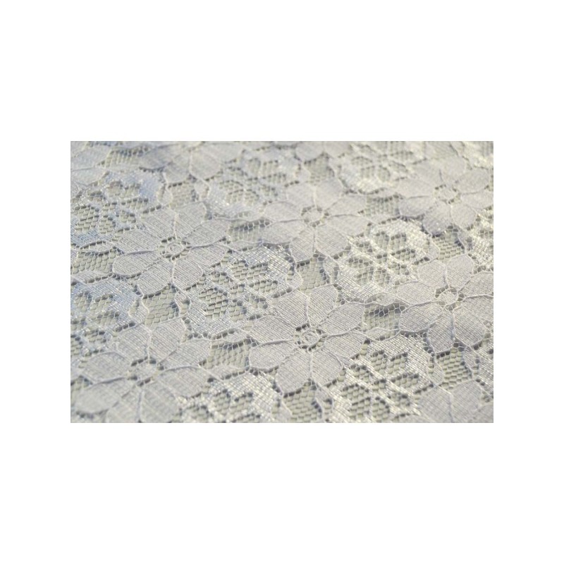 Nappe rectangle dentelle blanche