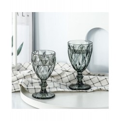 Verre à vin en verre noir NEIA