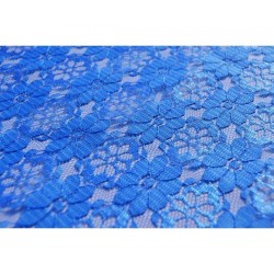 Nappe rectangle dentelle bleu