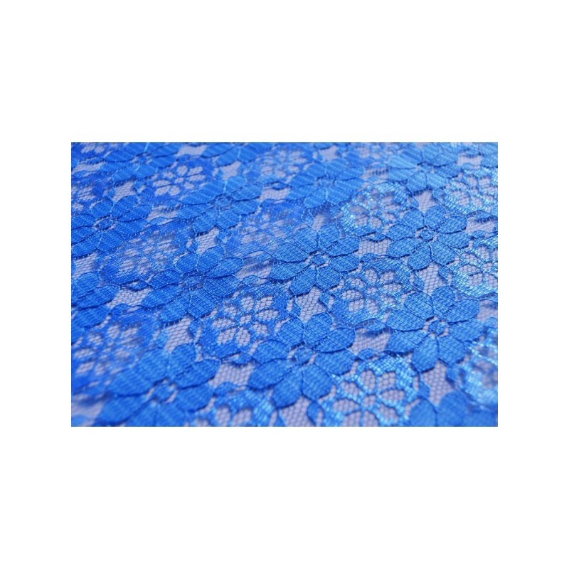 Nappe rectangle dentelle bleu