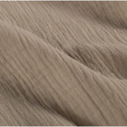 Serviette de table  gaze de coton beige ficelle