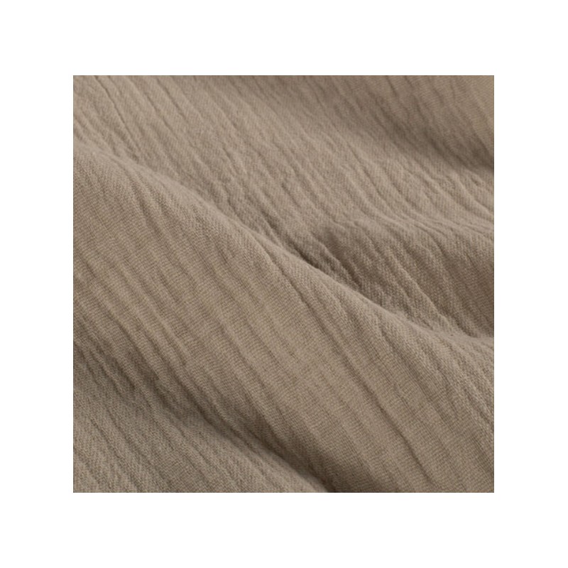 Serviette de table  gaze de coton beige ficelle