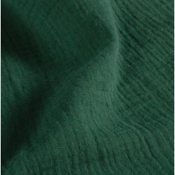 Serviette de table  gaze de coton vert sapin