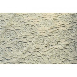 Nappe rectangle dentelle ivoire