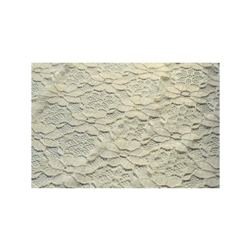 Nappe rectangle dentelle ivoire