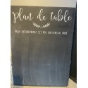 Plan de Table en Ardoise