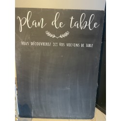 Plan de Table en Ardoise