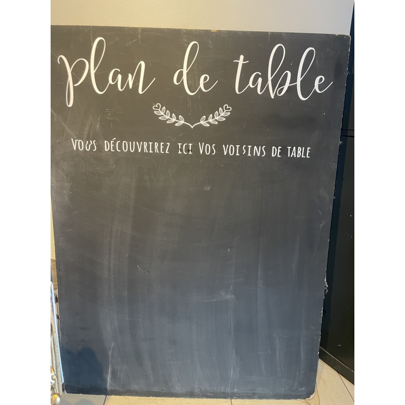 Plan de Table en Ardoise