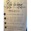Panneau - Piste de danse en bois