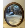 Miroir moyen ovale en bois