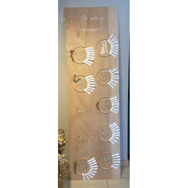 Plan de table en bois