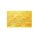 Nappe rectangle dentelle jaune