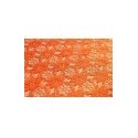Nappe rectangle dentelle orange