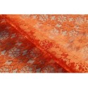 Nappe rectangle dentelle orange