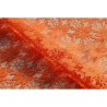 Nappe rectangle dentelle orange
