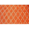Nappe rectangle dentelle orange