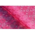 Nappe rectangle dentelle rose