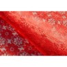 Nappe rectangle dentelle rouge