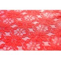 Nappe rectangle dentelle rouge