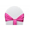 Nœud de chaise satin fushia