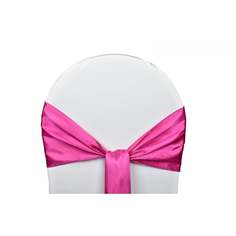 Nœud de chaise satin fushia