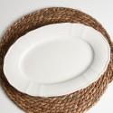 Plat ovale Jeanne en porcelaine