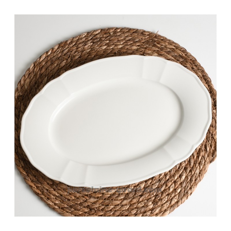 Plat ovale Jeanne en porcelaine