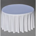 Nappe ronde blanche D290