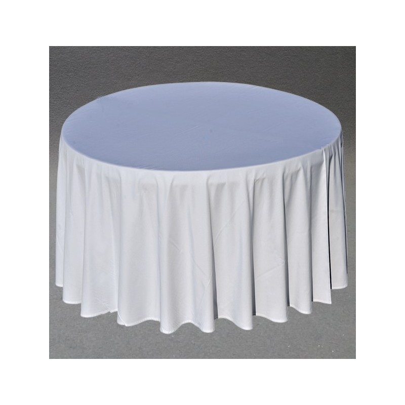 Nappe ronde blanche D290