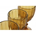 Verre à pied vintage ambre