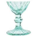 Verre à pied vintage turquoise