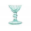 Verre à pied vintage turquoise