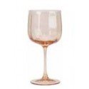 Verre à pied vintage orange