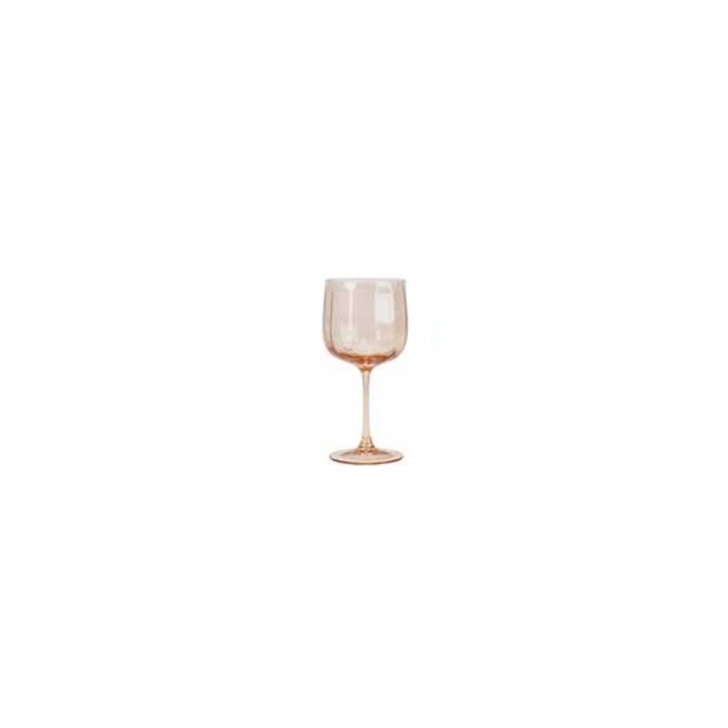 Verre à pied vintage orange