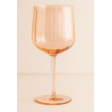Verre à pied vintage orange