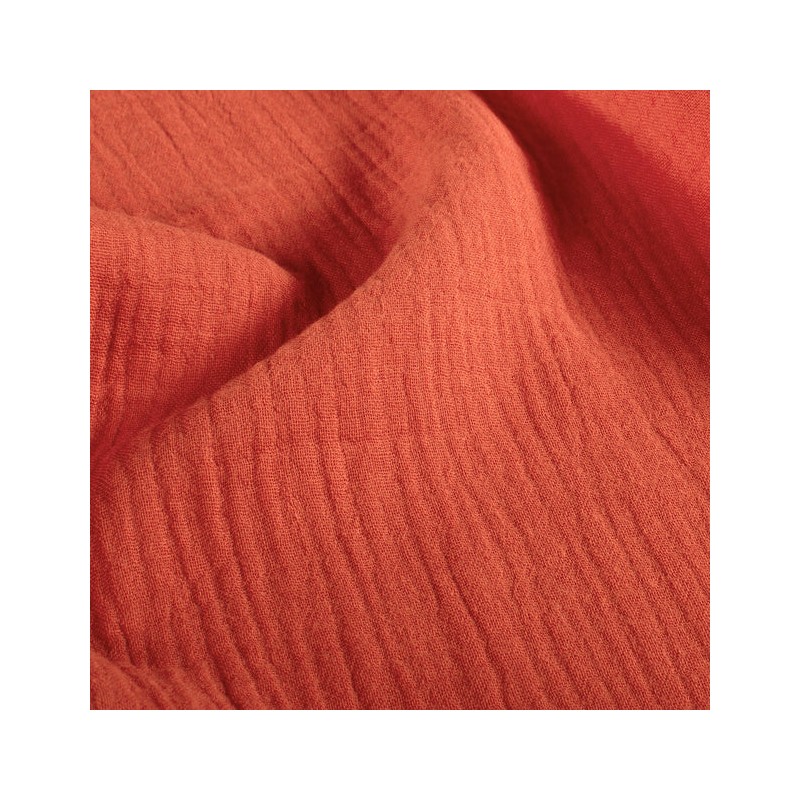 Serviette de table  gaze de coton orange