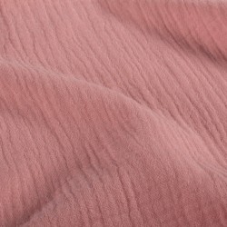 Serviette de table  gaze de coton rose