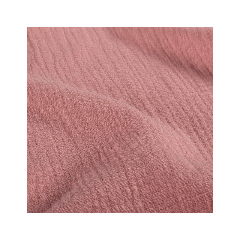 Serviette de table  gaze de coton rose