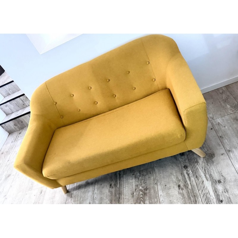 Canapé 2 Places Ocre – Location Mobilier Événementiel