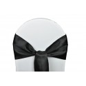 Nœud de chaise satin noir
