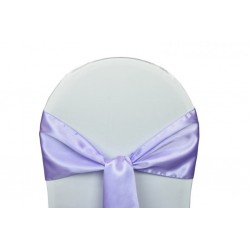 Nœud de chaise satin parme