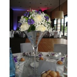 Vase martini silver H50