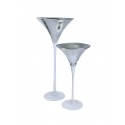 Vase martini silver H50