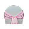 Nœud de chaise satin rose pale