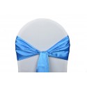 Nœud de chaise satin bleu turquoise