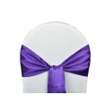 Nœud de chaise satin violet