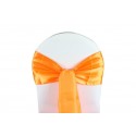 Nœud de chaise satin orange